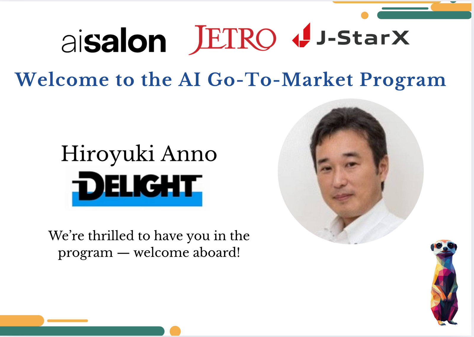 We’ve Been Shortlisted for J‑StarX AI Go‑To‑Market (GTM) Program — Cohort Starts December 1
